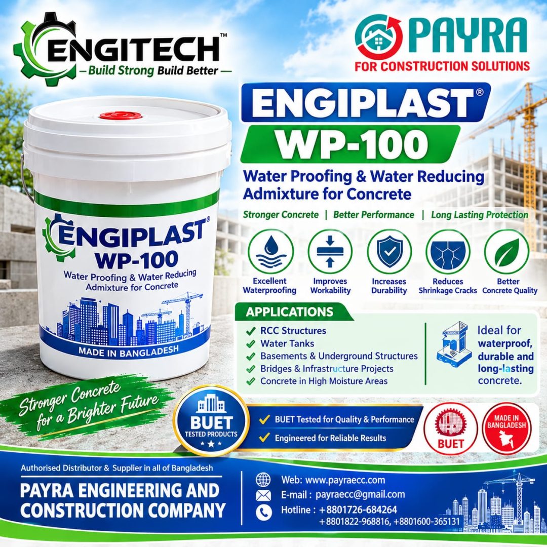 ENGIPLAST WP – 100: Water proofing and Water Reducing Admixture