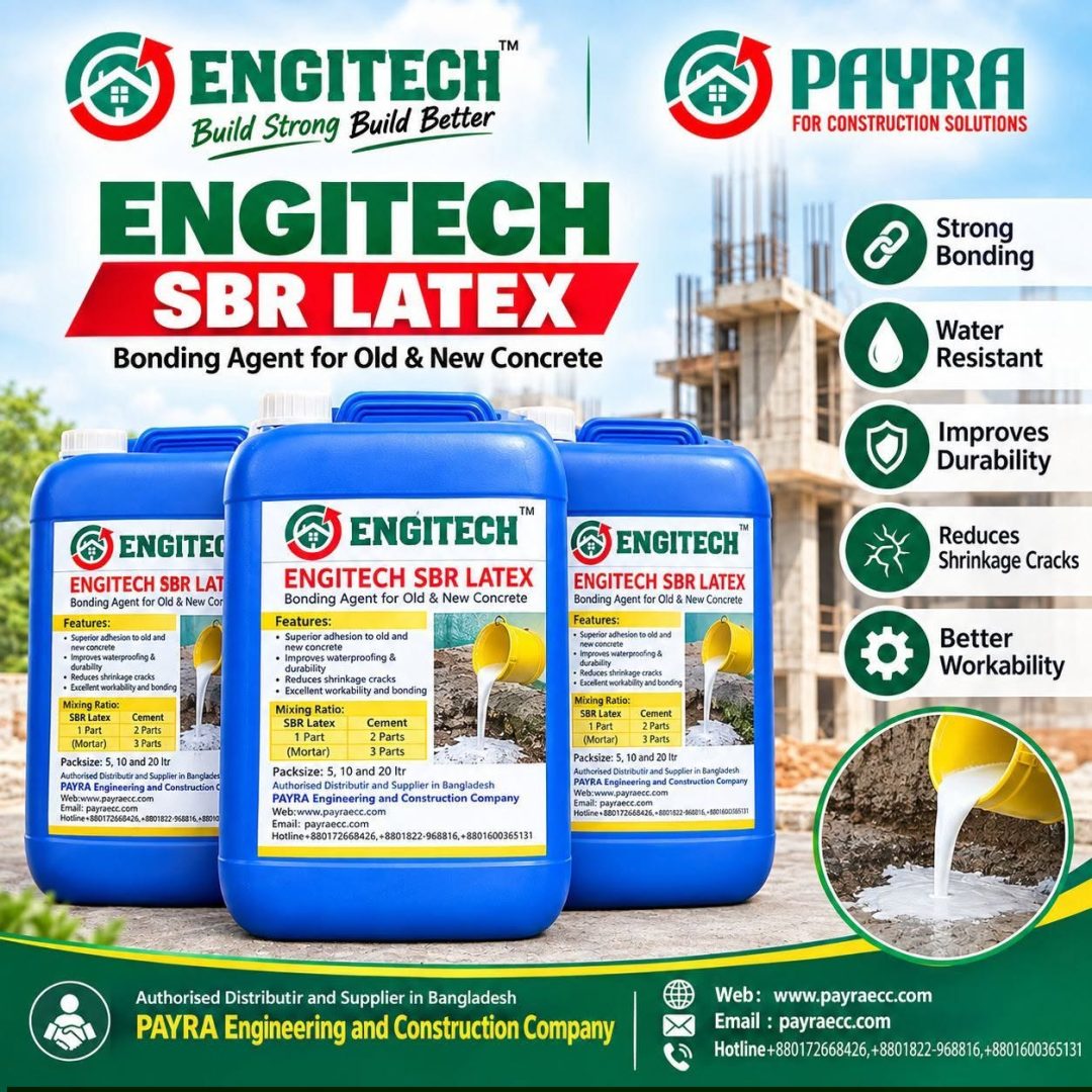 ENGITECH SBR LATEX :The Ultimate Bonding Agent for Mortar, Screed, and Repairs!
