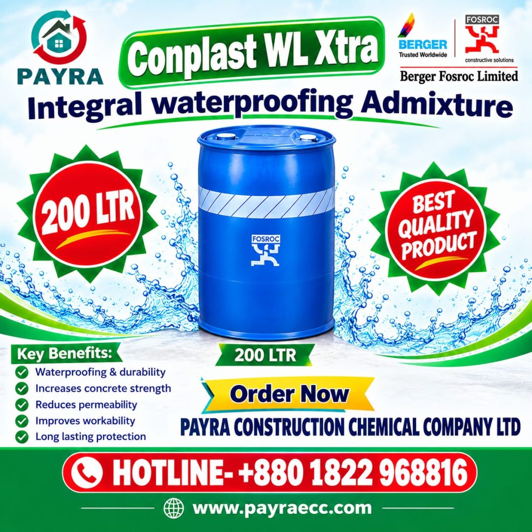 Conplast WL Xtra: high-performance integral waterproofing liquid admixture